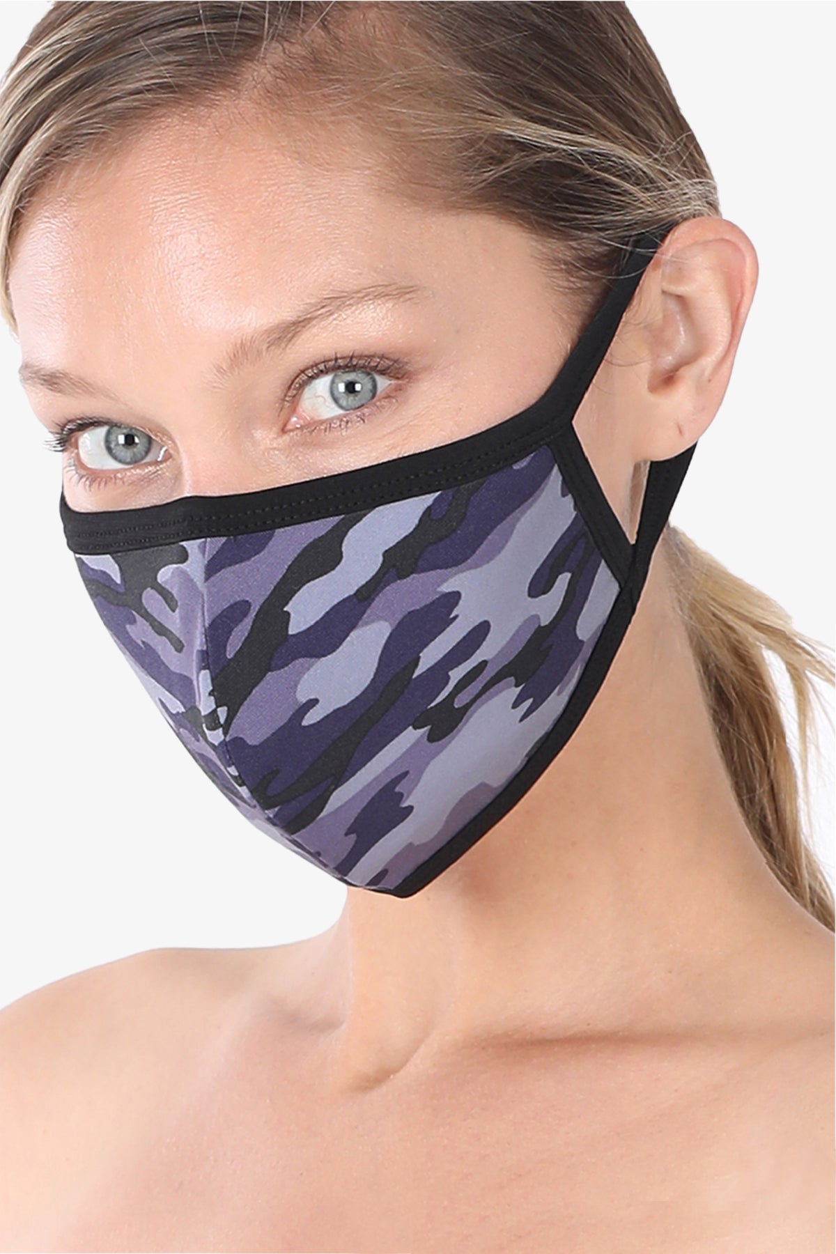 3 PACK Washable Cotton MASK With Lining Camouflage