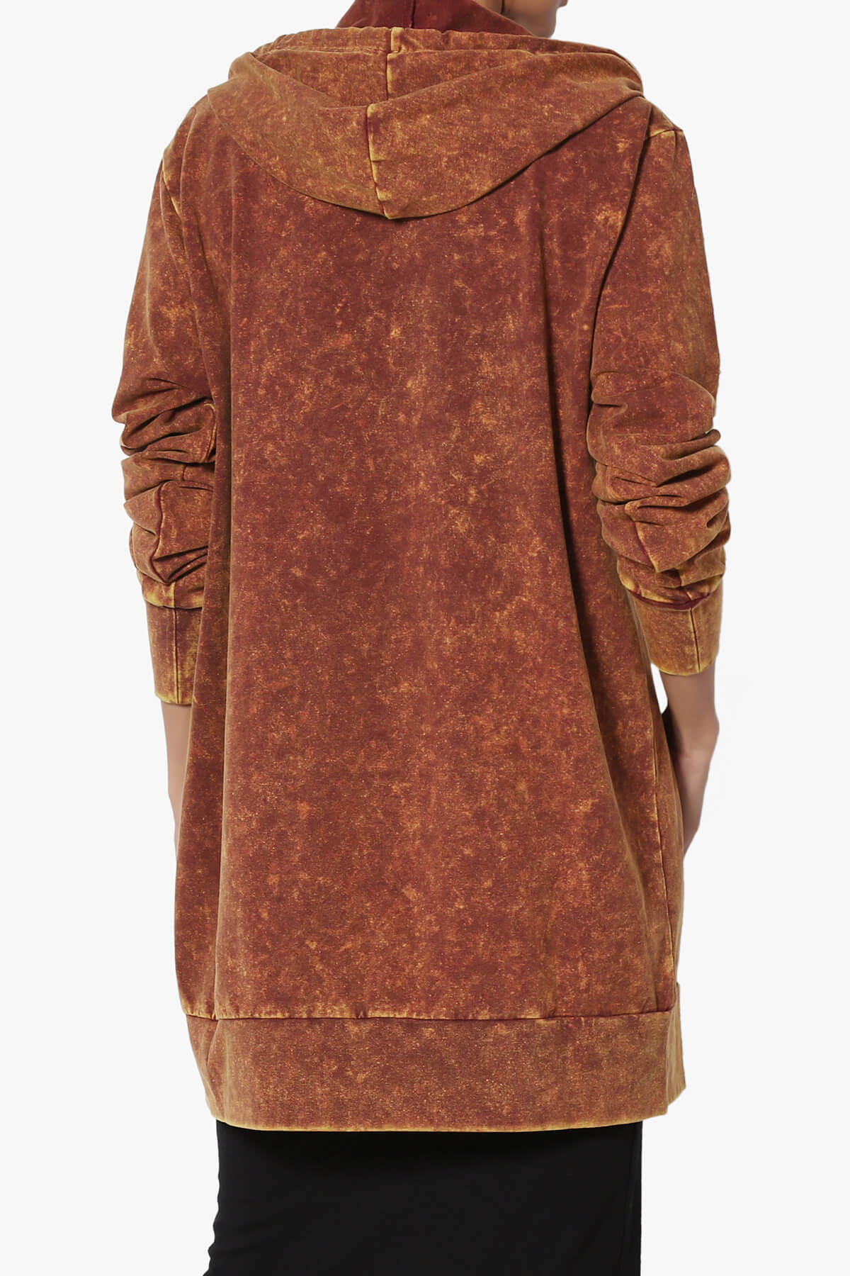 Trophy Acid Wash Hoodie Tunic GOLDEN MUSTARD_2