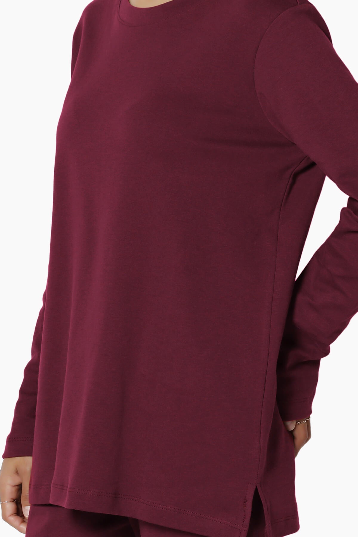 Gibbs Long Sleeve T-Shirt & Jogger Set DARK BURGUNDY_5