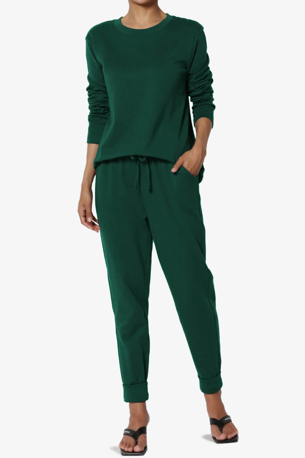 Gibbs Long Sleeve T-Shirt & Jogger Set HUNTER GREEN_1