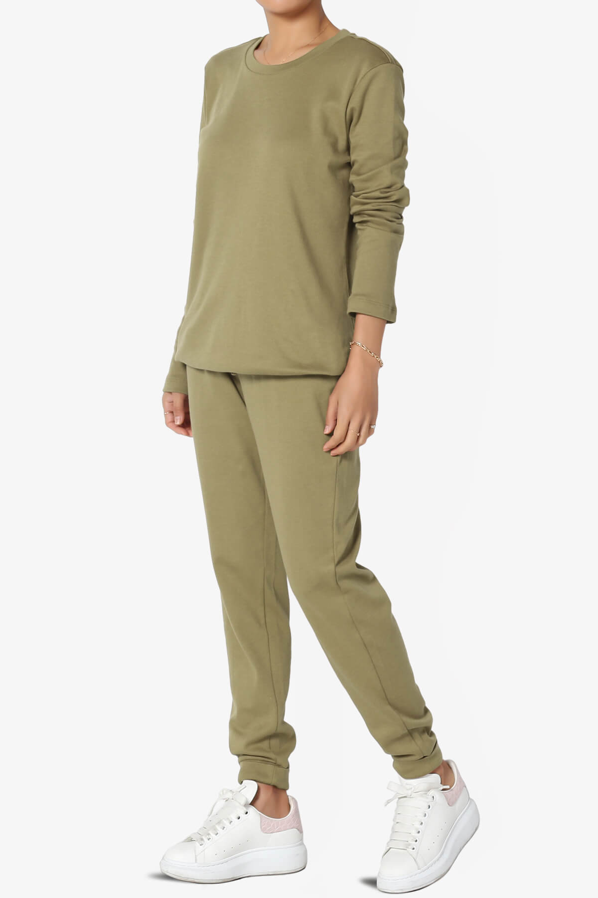Gibbs Long Sleeve T-Shirt & Jogger Set KHAKI GREEN_3