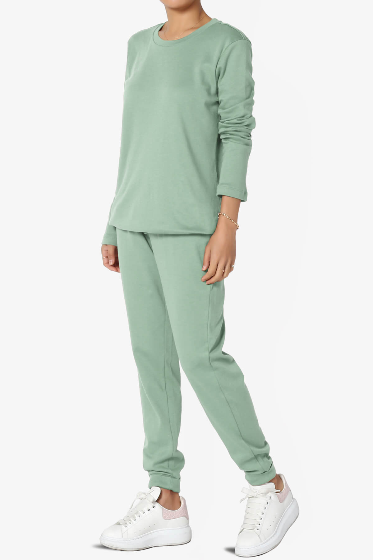 Gibbs Long Sleeve T-Shirt & Jogger Set LIGHT GREEN_3