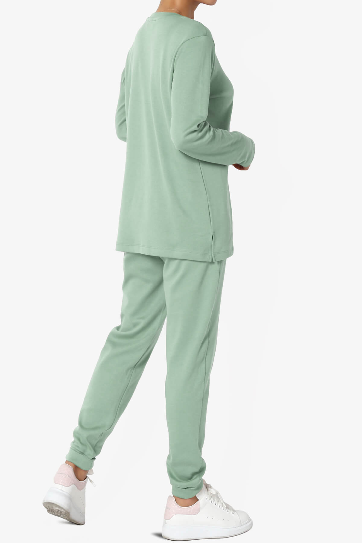 Gibbs Long Sleeve T-Shirt & Jogger Set LIGHT GREEN_4