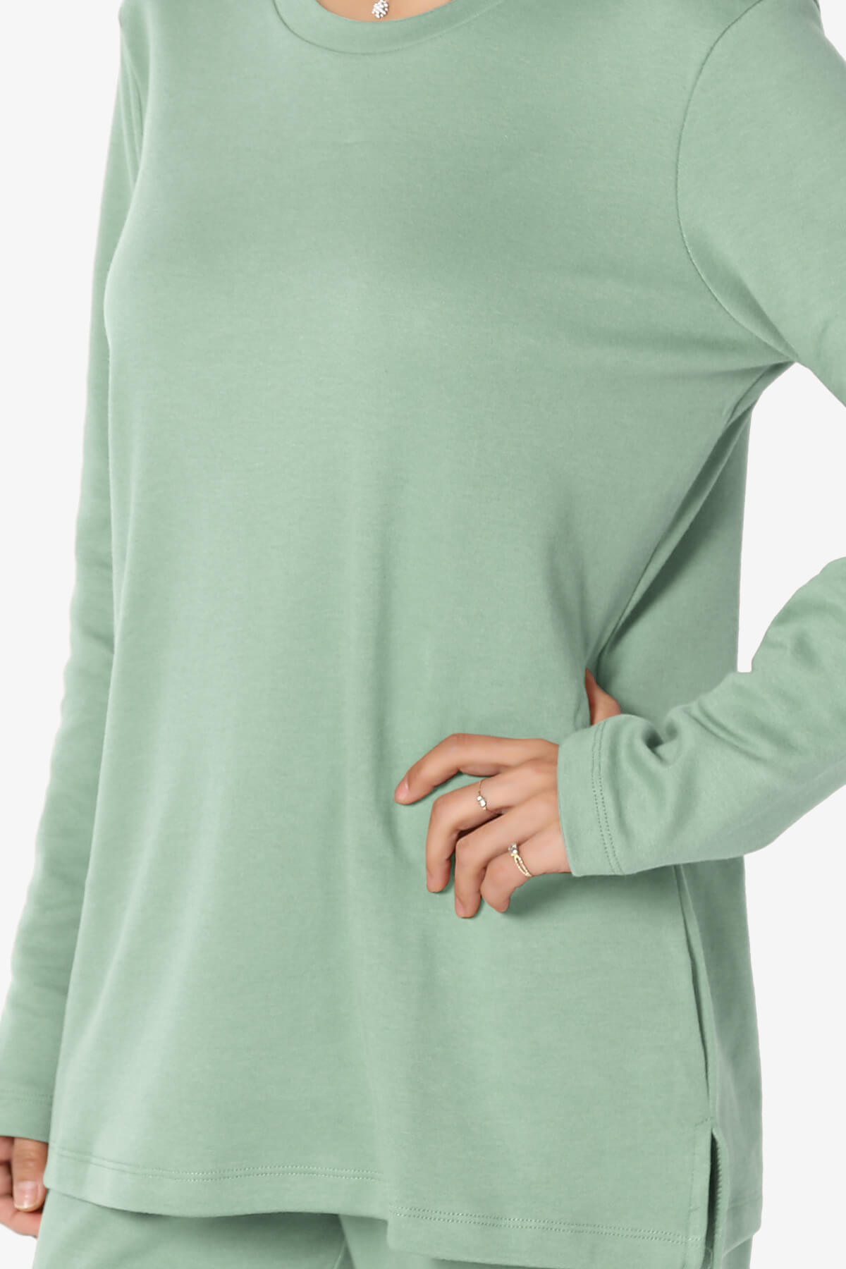 Gibbs Long Sleeve T-Shirt & Jogger Set LIGHT GREEN_5