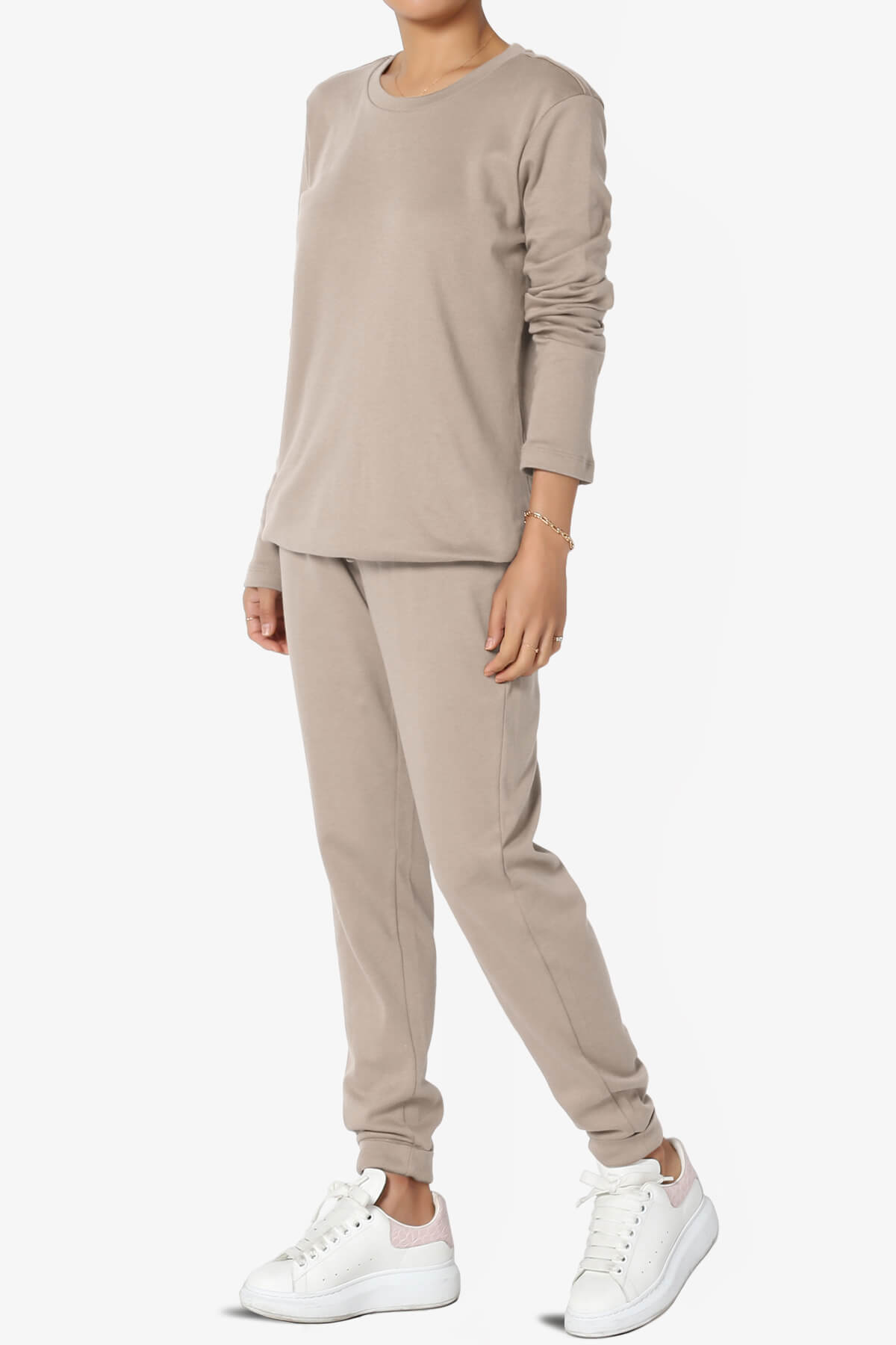 Gibbs Long Sleeve T-Shirt & Jogger Set LIGHT MOCHA_3