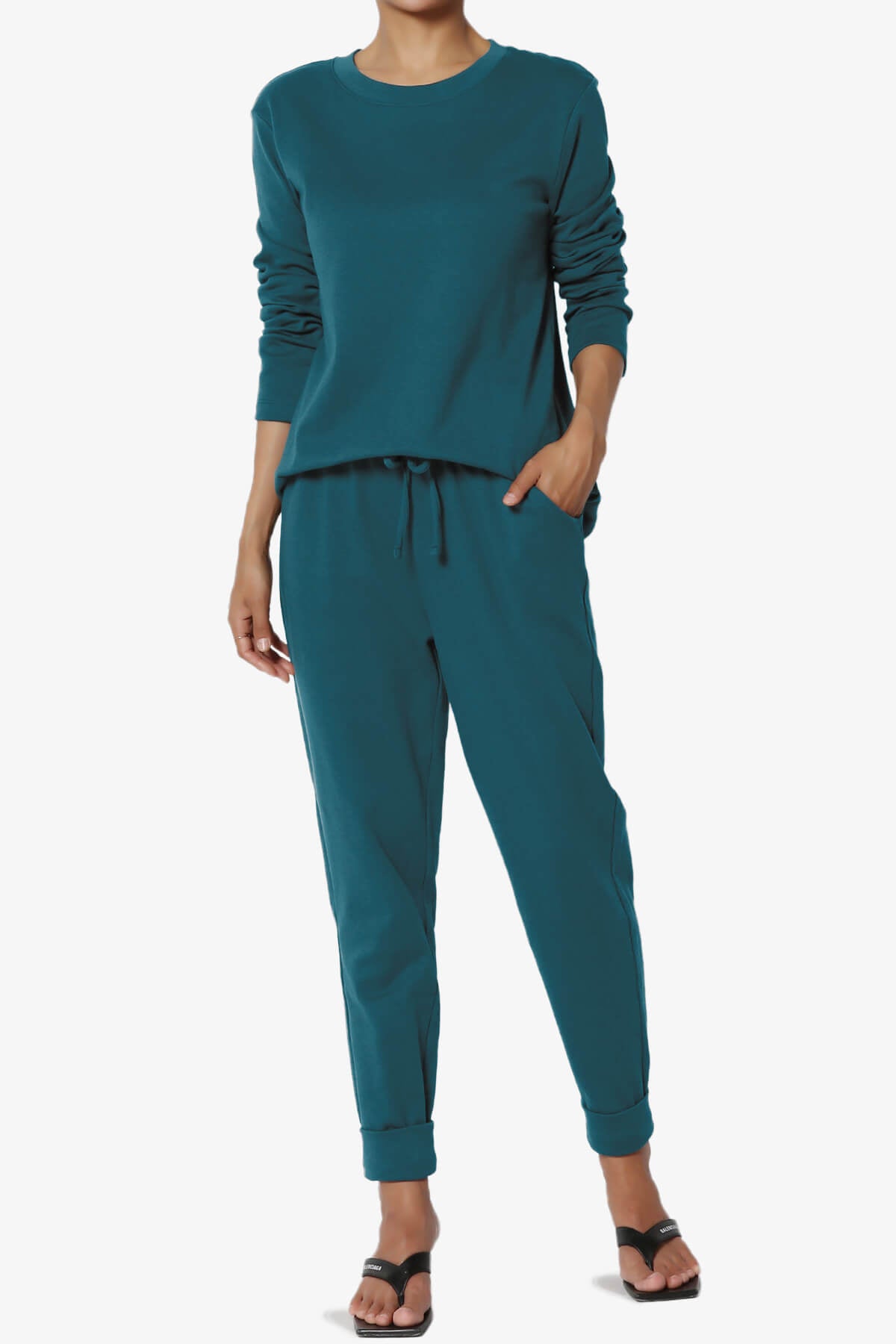 Gibbs Long Sleeve T-Shirt & Jogger Set TEAL_1