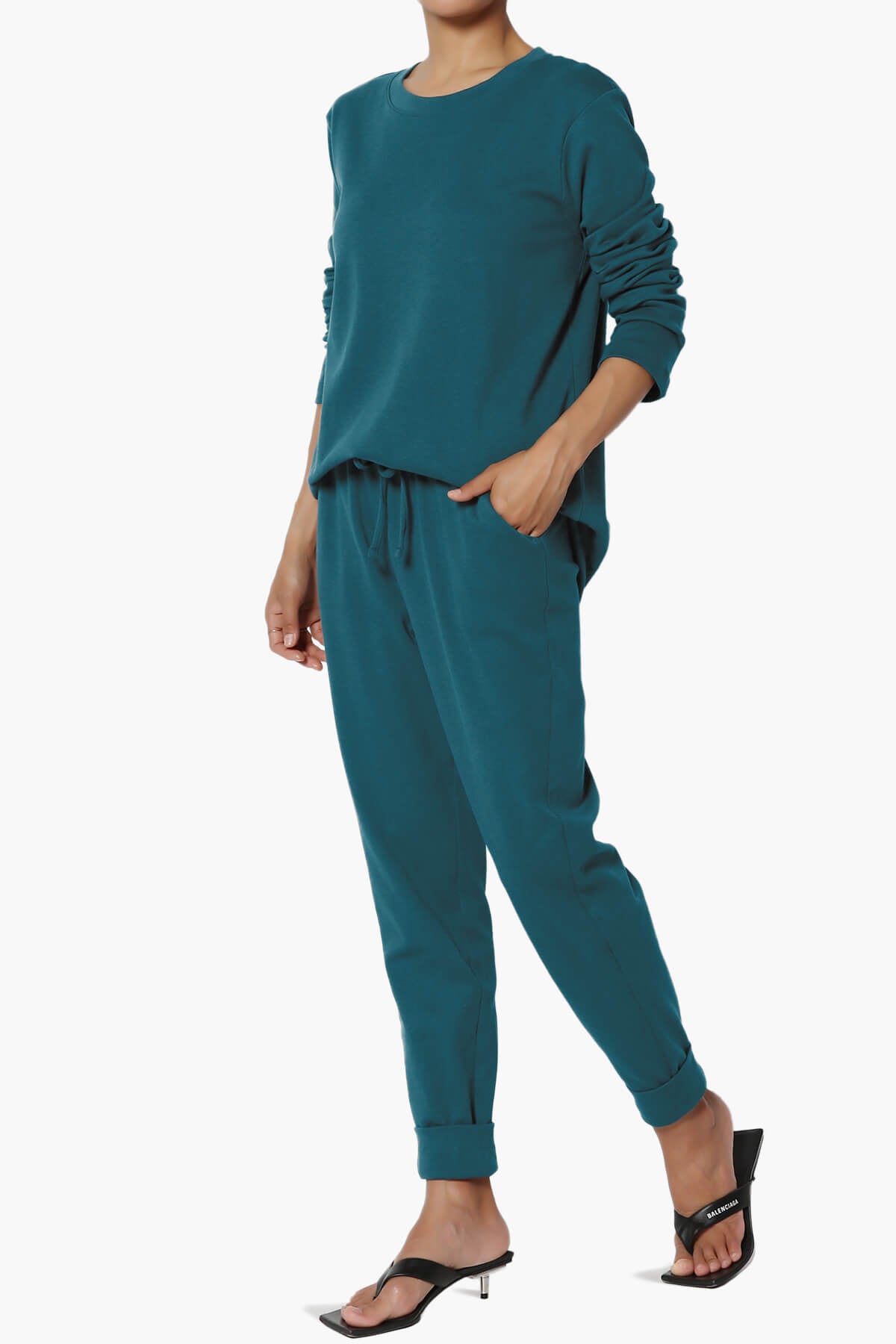 Gibbs Long Sleeve T-Shirt & Jogger Set TEAL_3