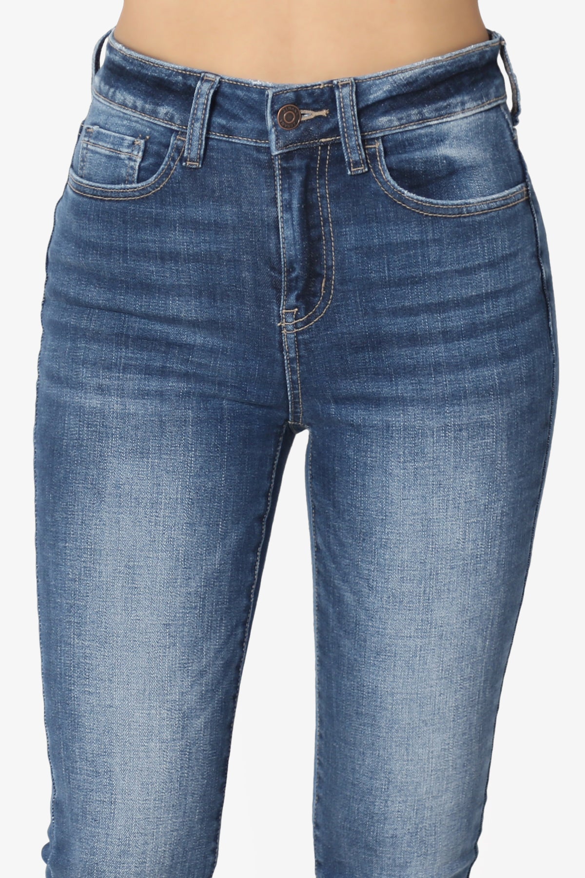 Louella High Rise Stretch Skinny Jeans in Dark