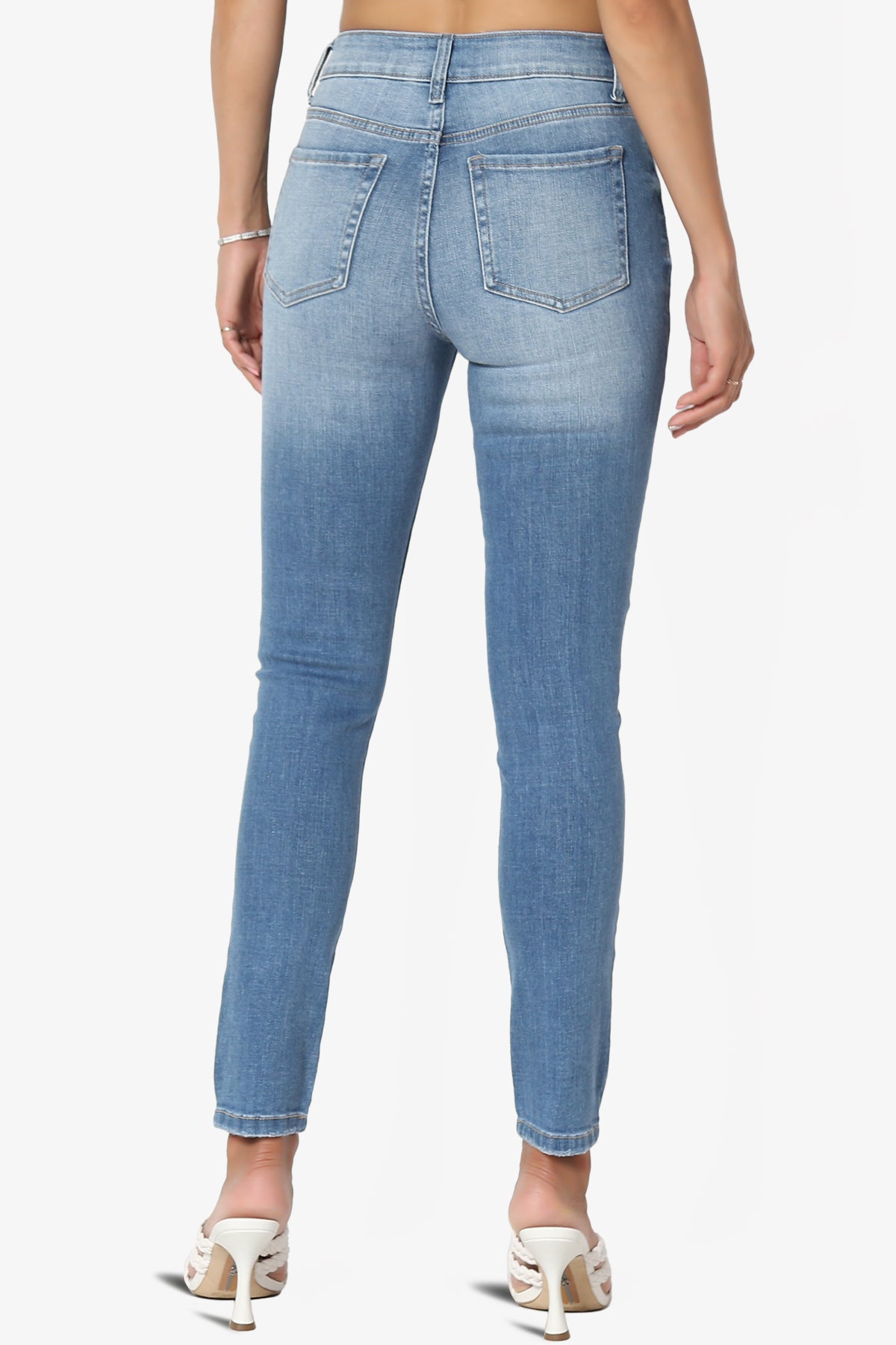 Louella High Rise Stretch Skinny Jeans in Medium