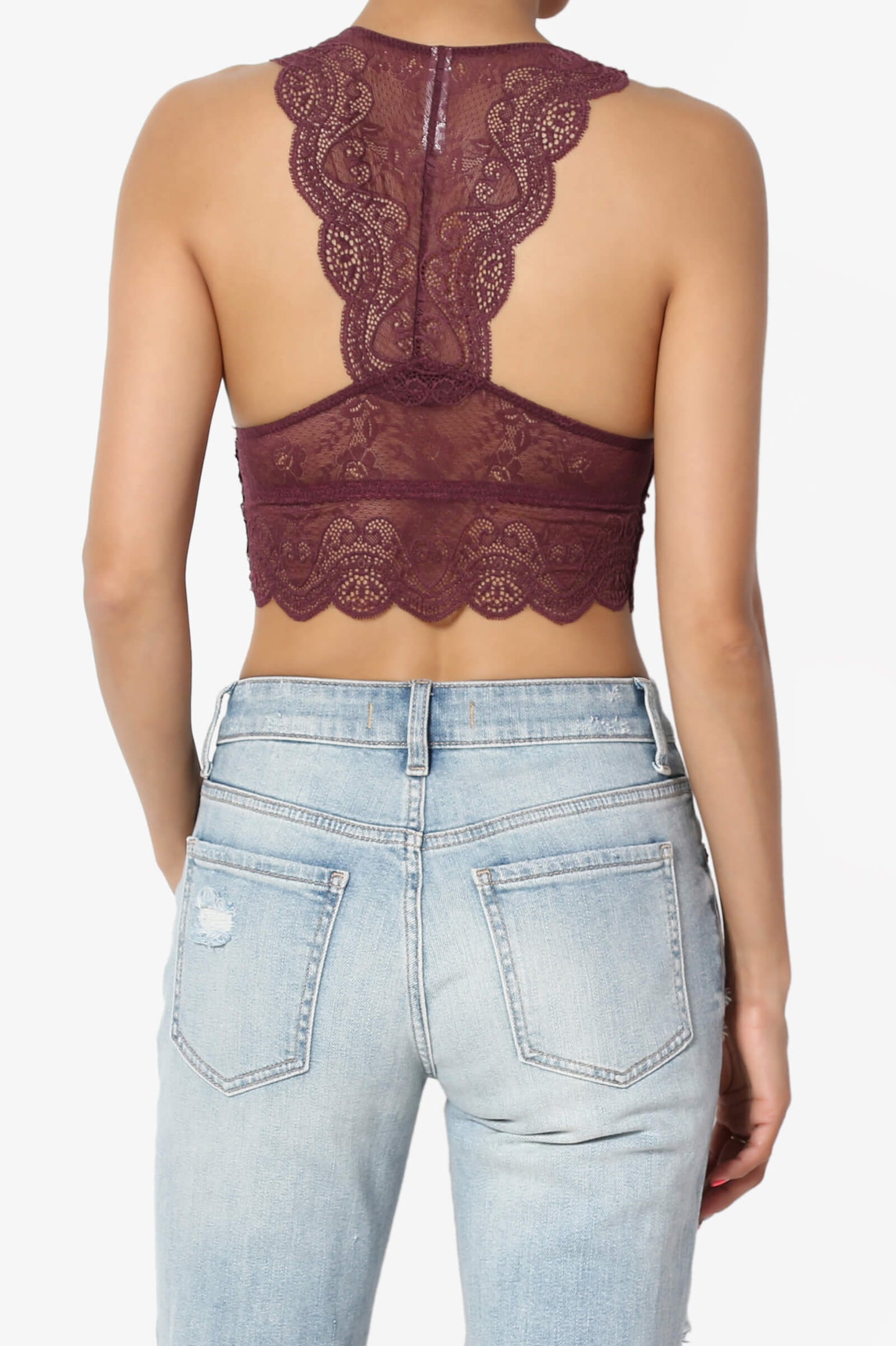Adrienne Lace Padded Bralette DUSTY PLUM_2