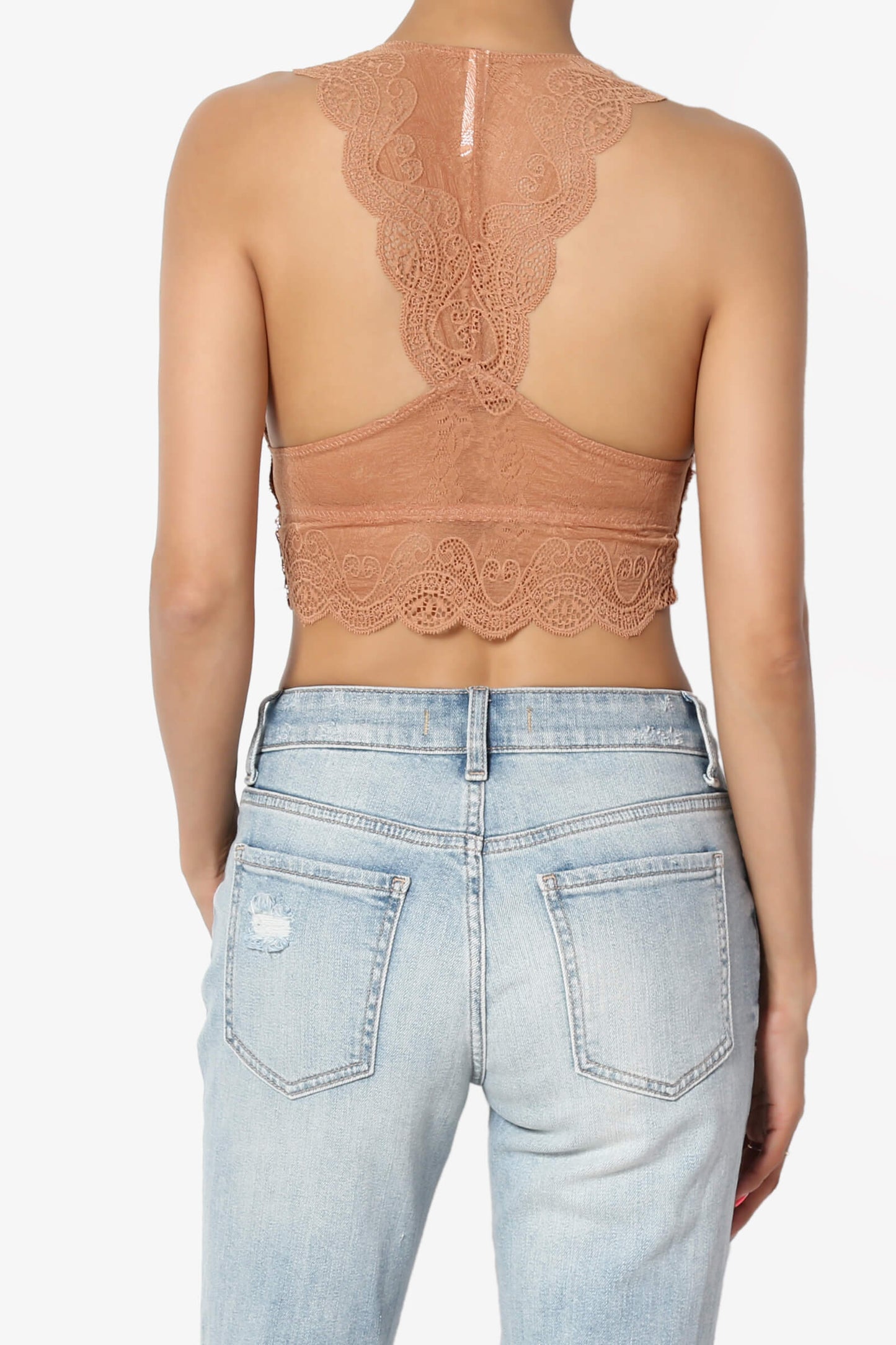 Adrienne Lace Padded Bralette EGG SHELL_2