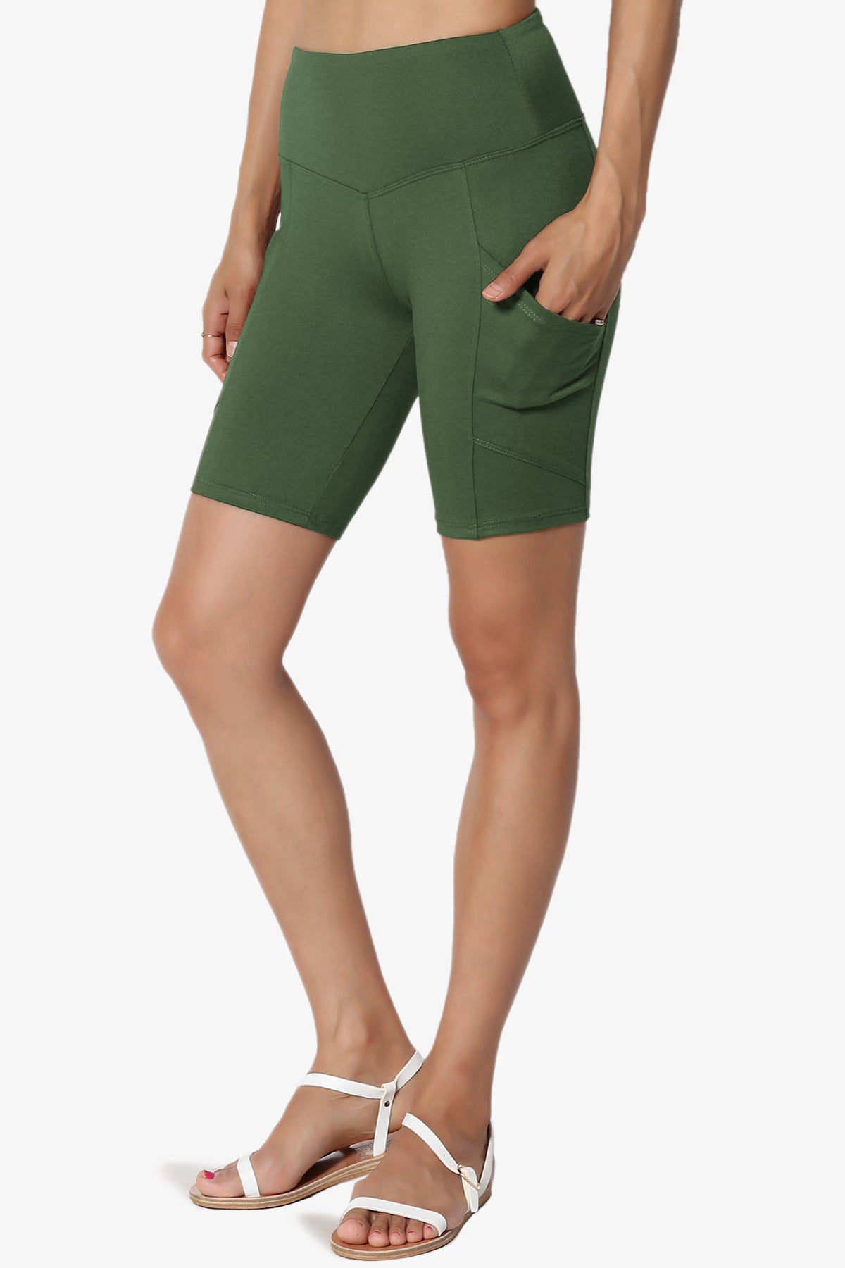 Catia Microfiber Pocket Biker Short Leggings