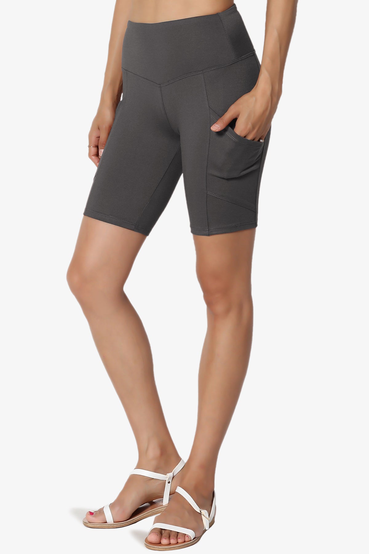 Catia Microfiber Pocket Biker Short Leggings