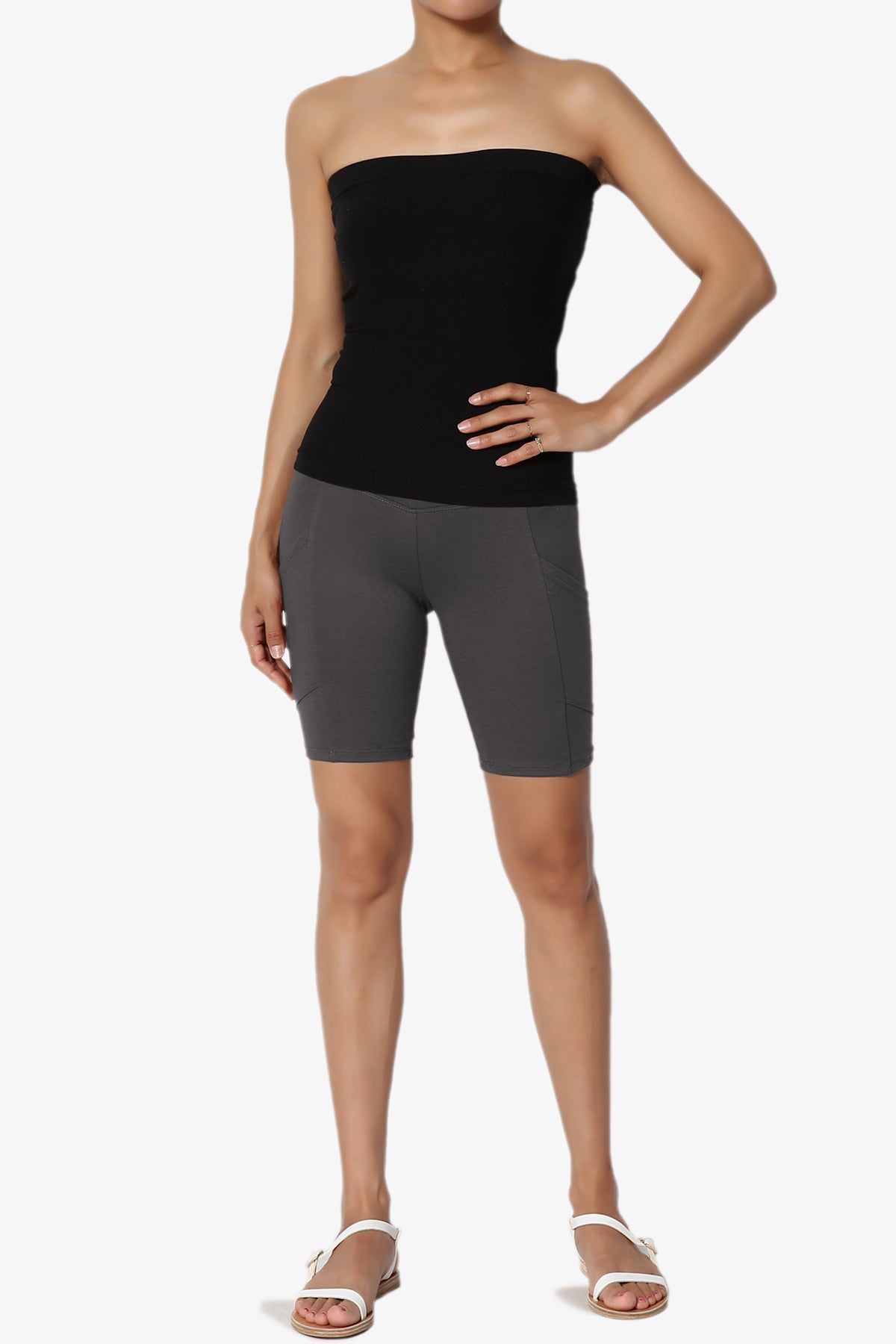 Catia Microfiber Pocket Biker Short Leggings