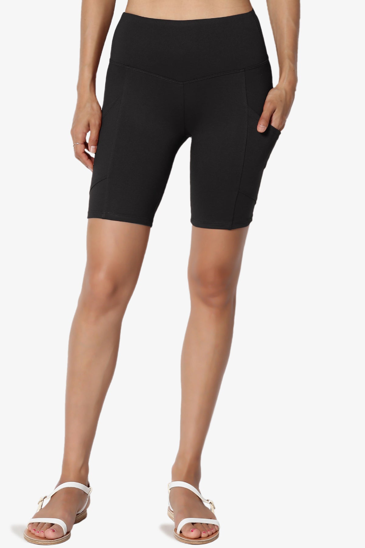 Catia Microfiber Pocket Biker Short Leggings