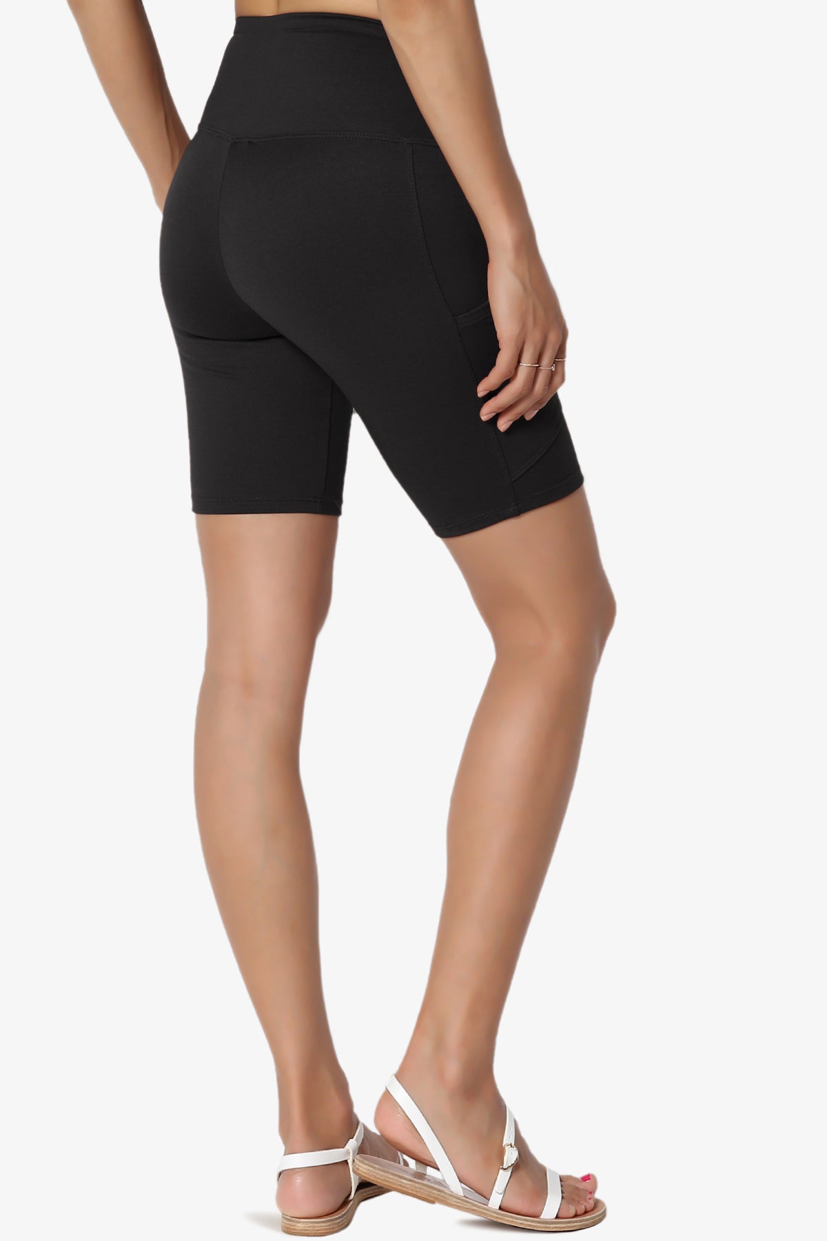 Catia Microfiber Pocket Biker Short Leggings