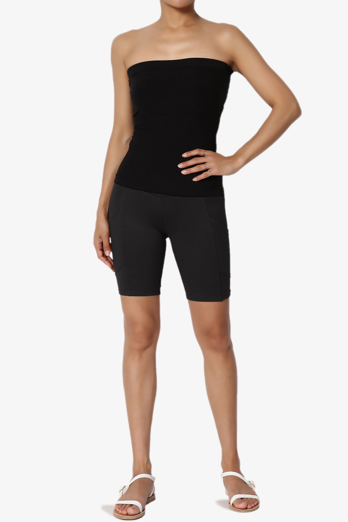 Catia Microfiber Pocket Biker Short Leggings