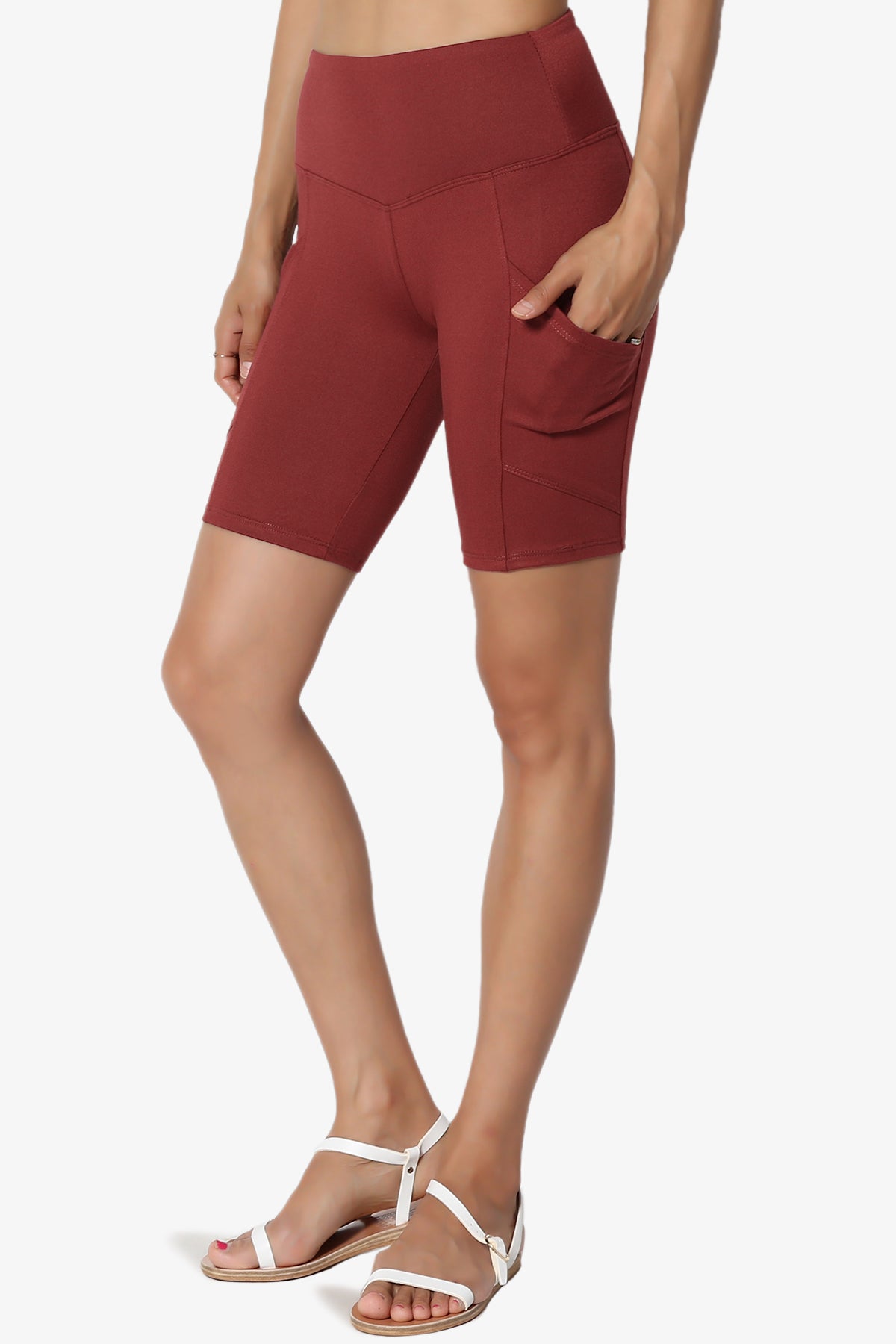 Catia Microfiber Pocket Biker Short Leggings