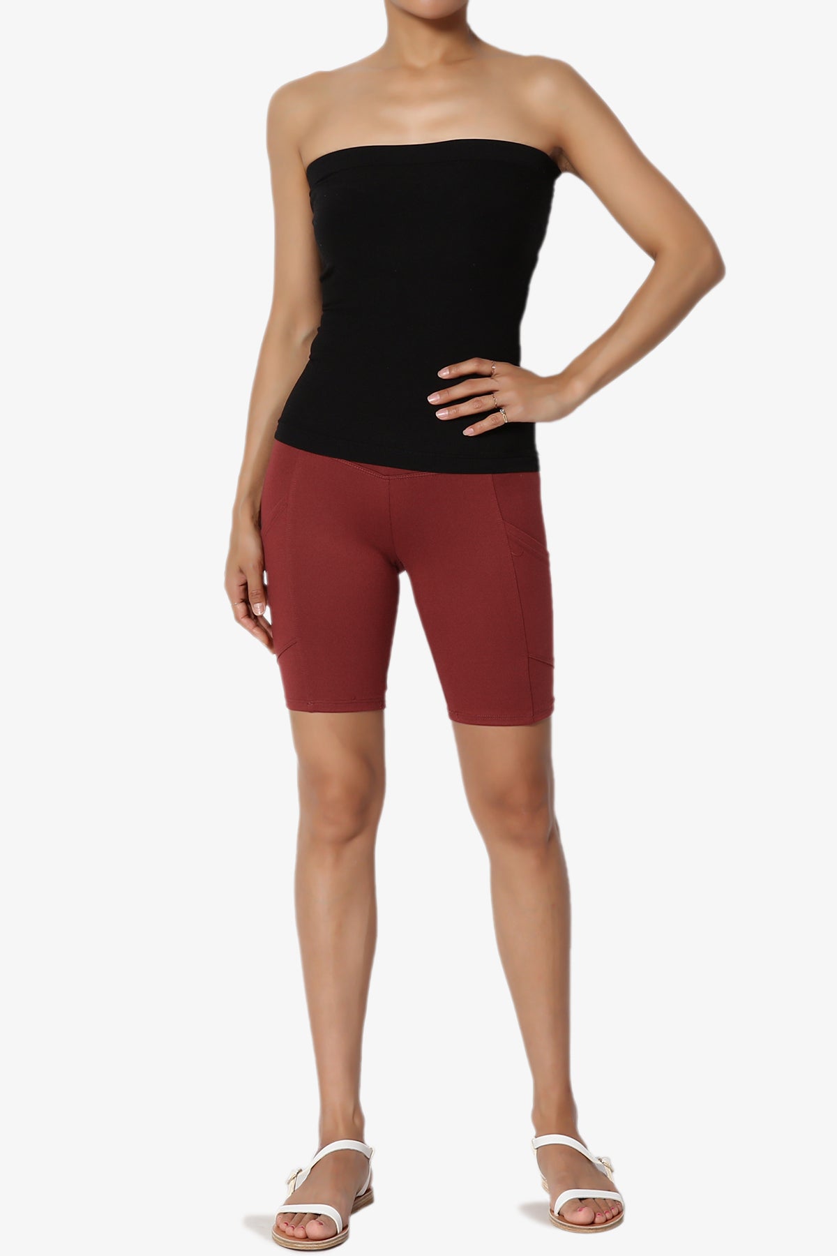 Catia Microfiber Pocket Biker Short Leggings