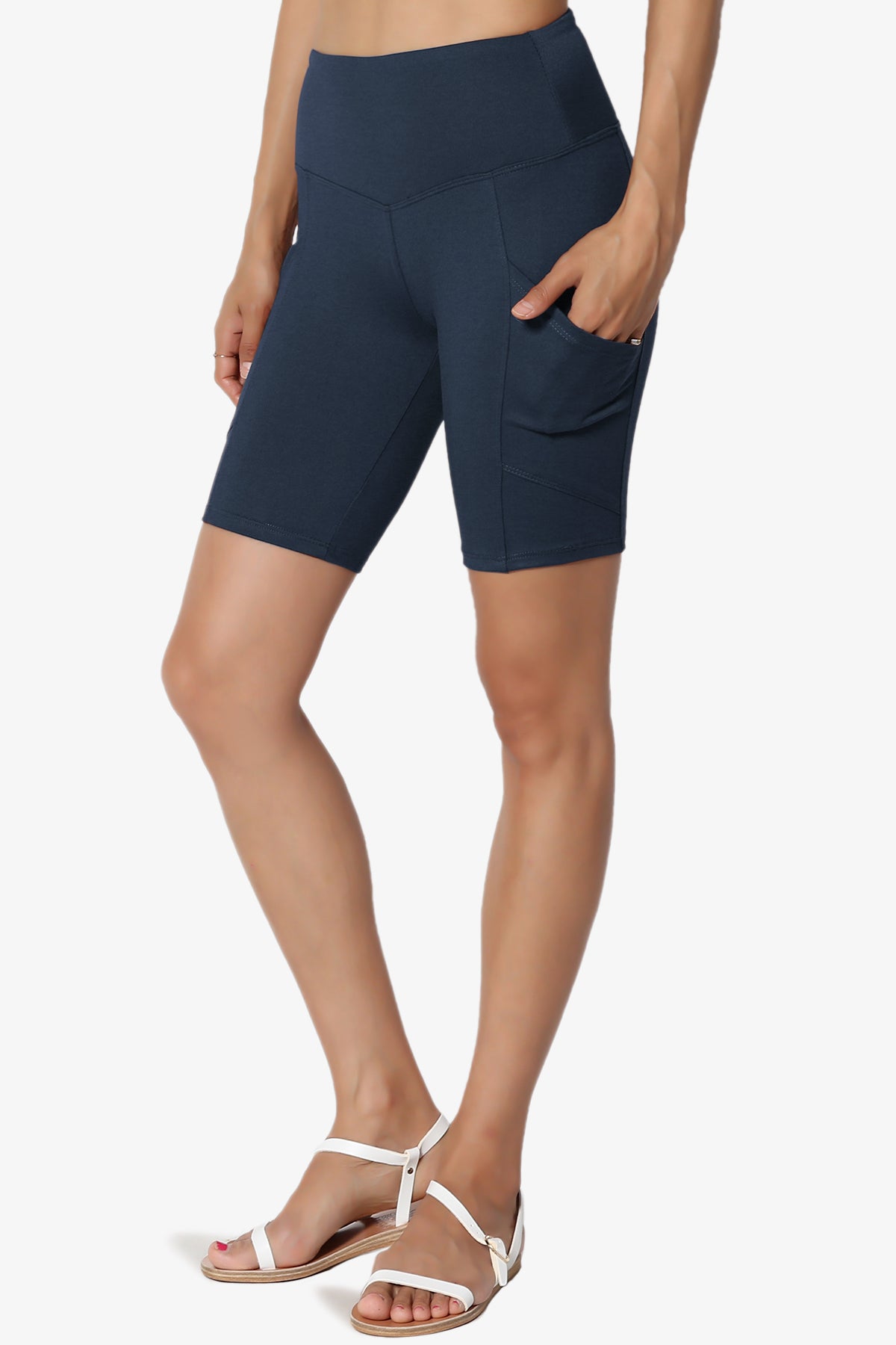 Catia Microfiber Pocket Biker Short Leggings