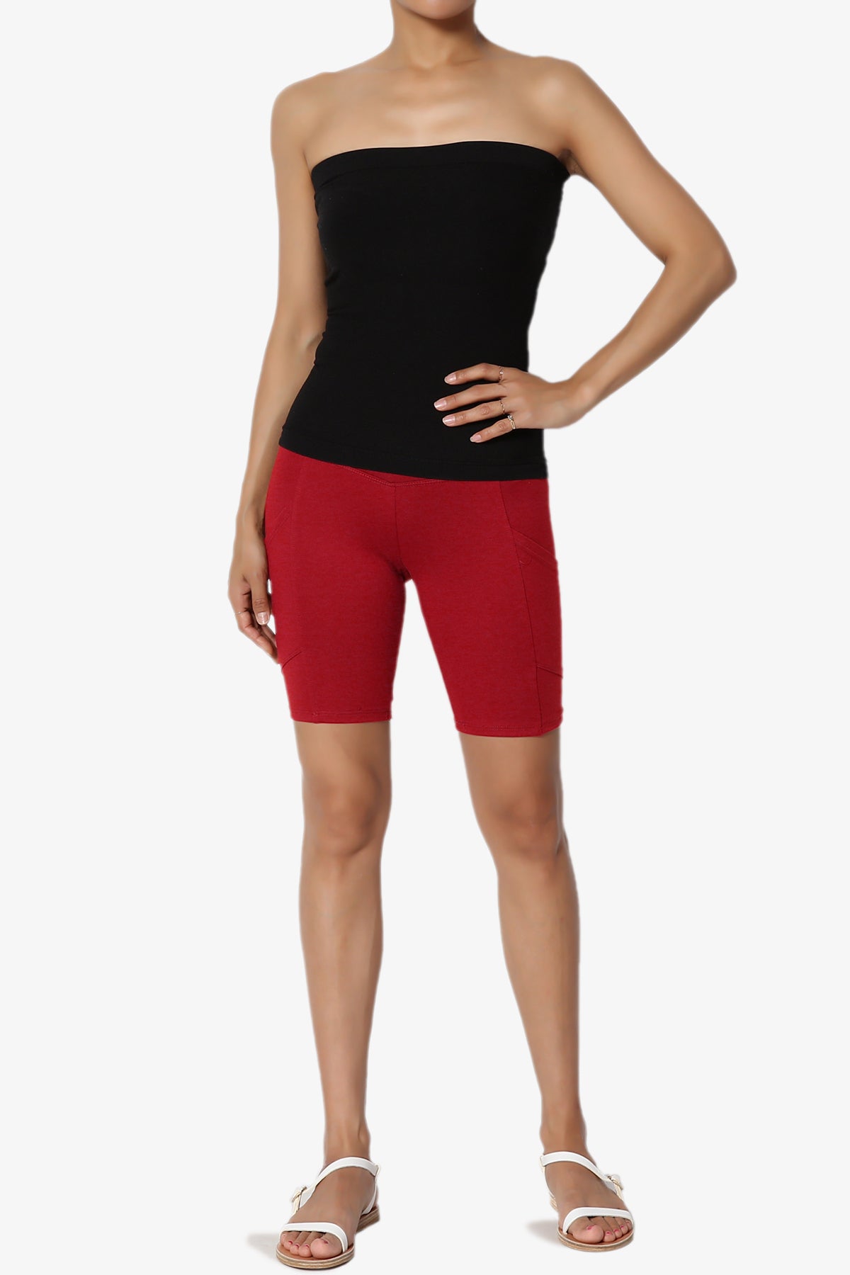 Catia Microfiber Pocket Biker Short Leggings