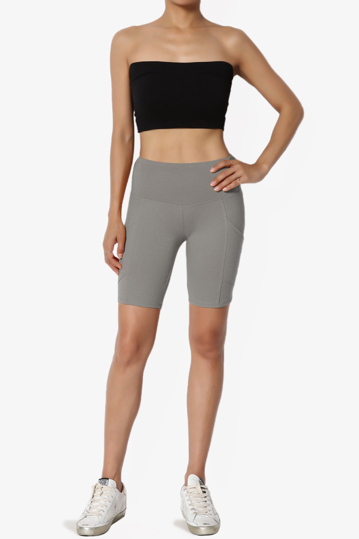 Catia Microfiber Pocket Biker Short Leggings