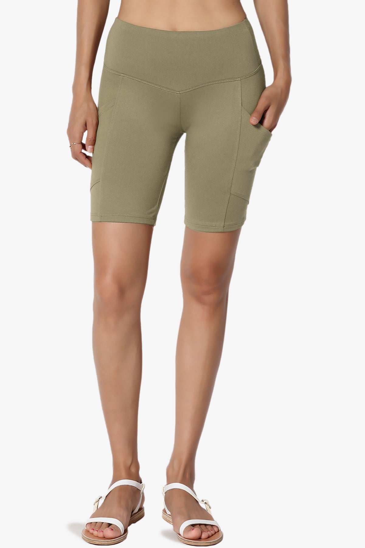 Catia Microfiber Pocket Biker Short Leggings PLUS