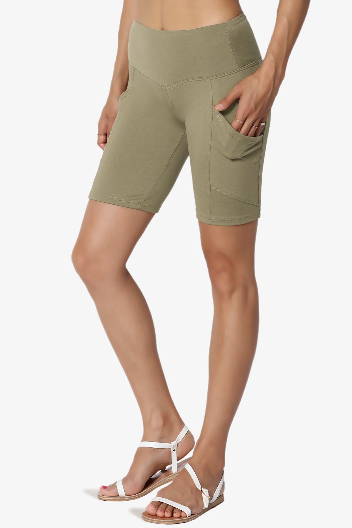 Catia Microfiber Pocket Biker Short Leggings PLUS