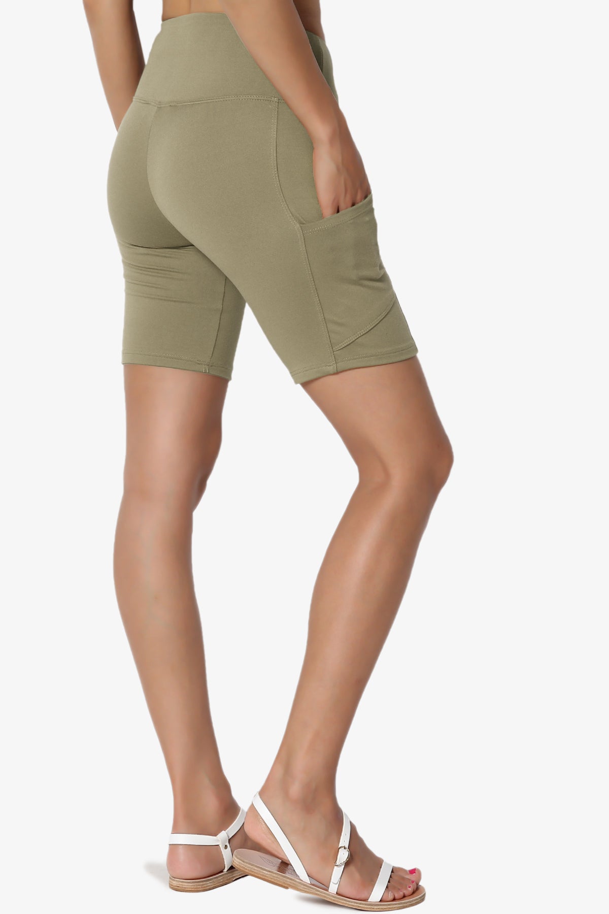 Catia Microfiber Pocket Biker Short Leggings