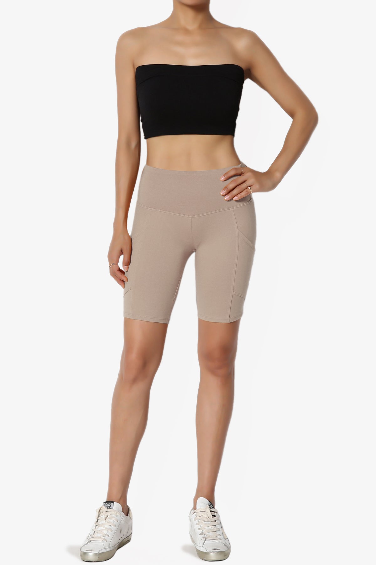 Catia Microfiber Pocket Biker Short Leggings