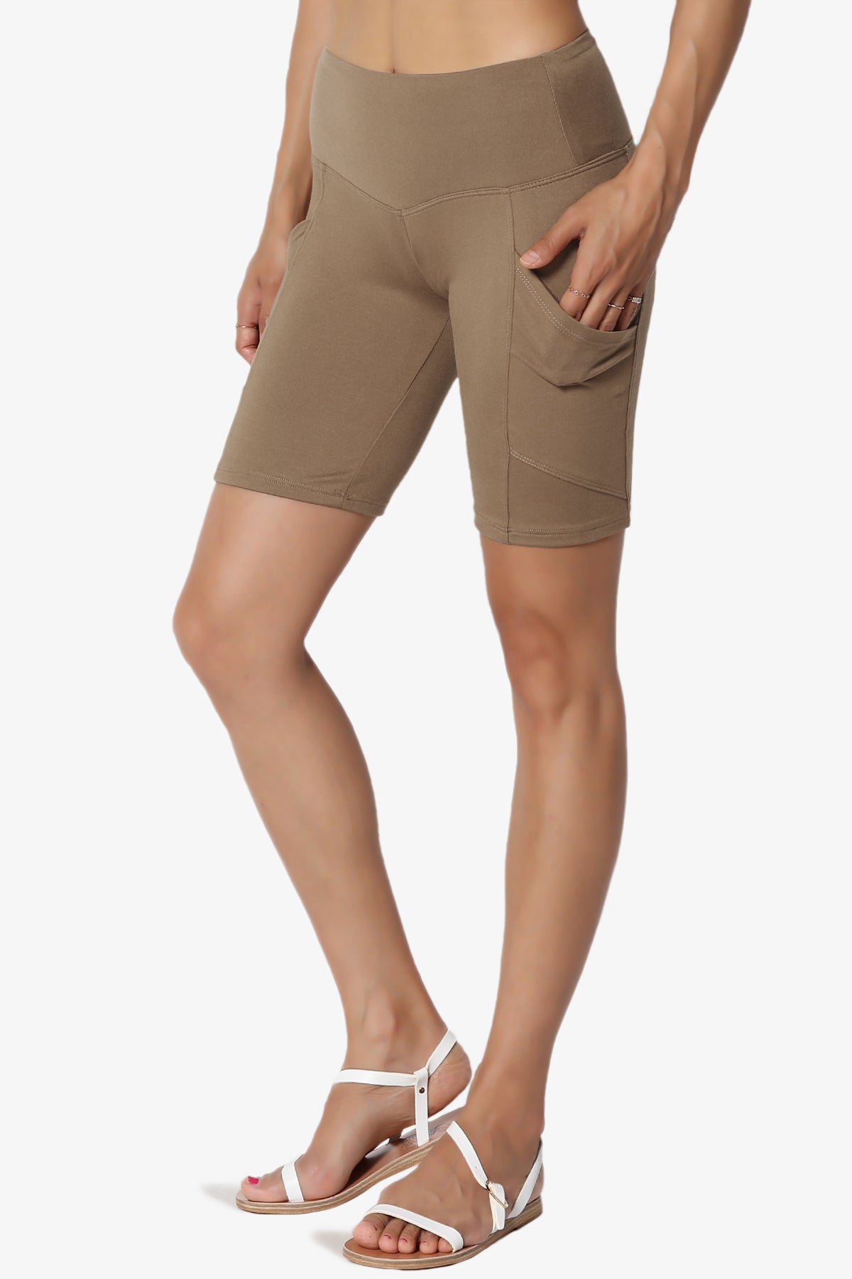 Catia Microfiber Pocket Biker Short Leggings