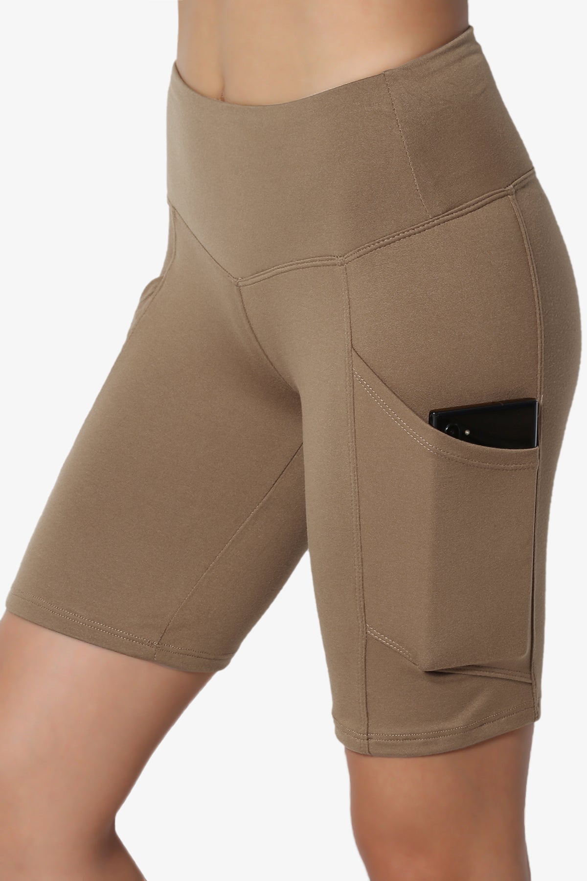 Catia Microfiber Pocket Biker Short Leggings