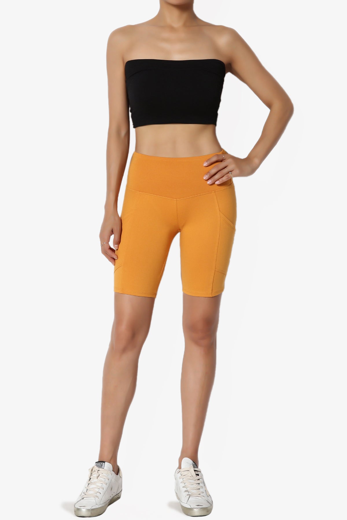 Catia Microfiber Pocket Biker Short Leggings