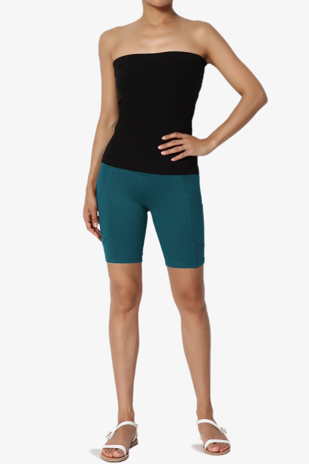 Catia Microfiber Pocket Biker Short Leggings