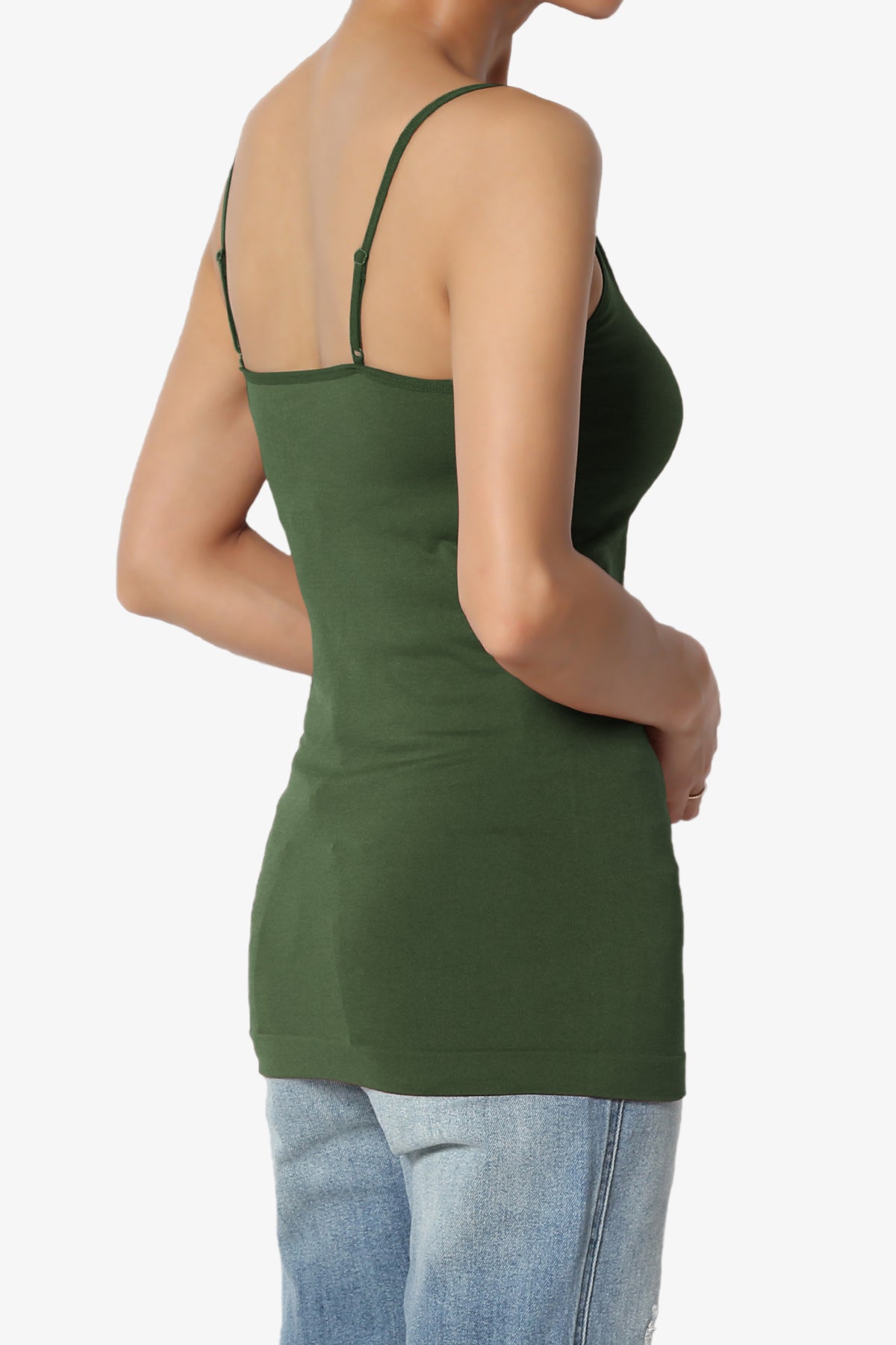 Himari Seamless Camisole Top ARMY GREEN_4