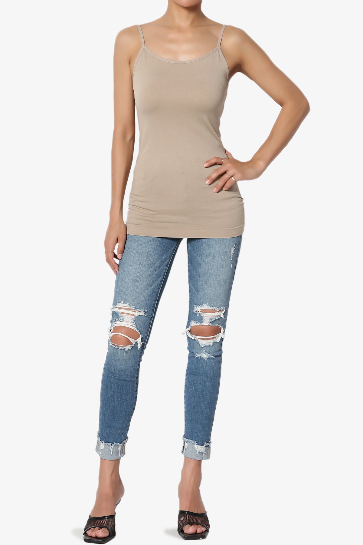 Himari Seamless Camisole Top LIGHT MOCHA_6