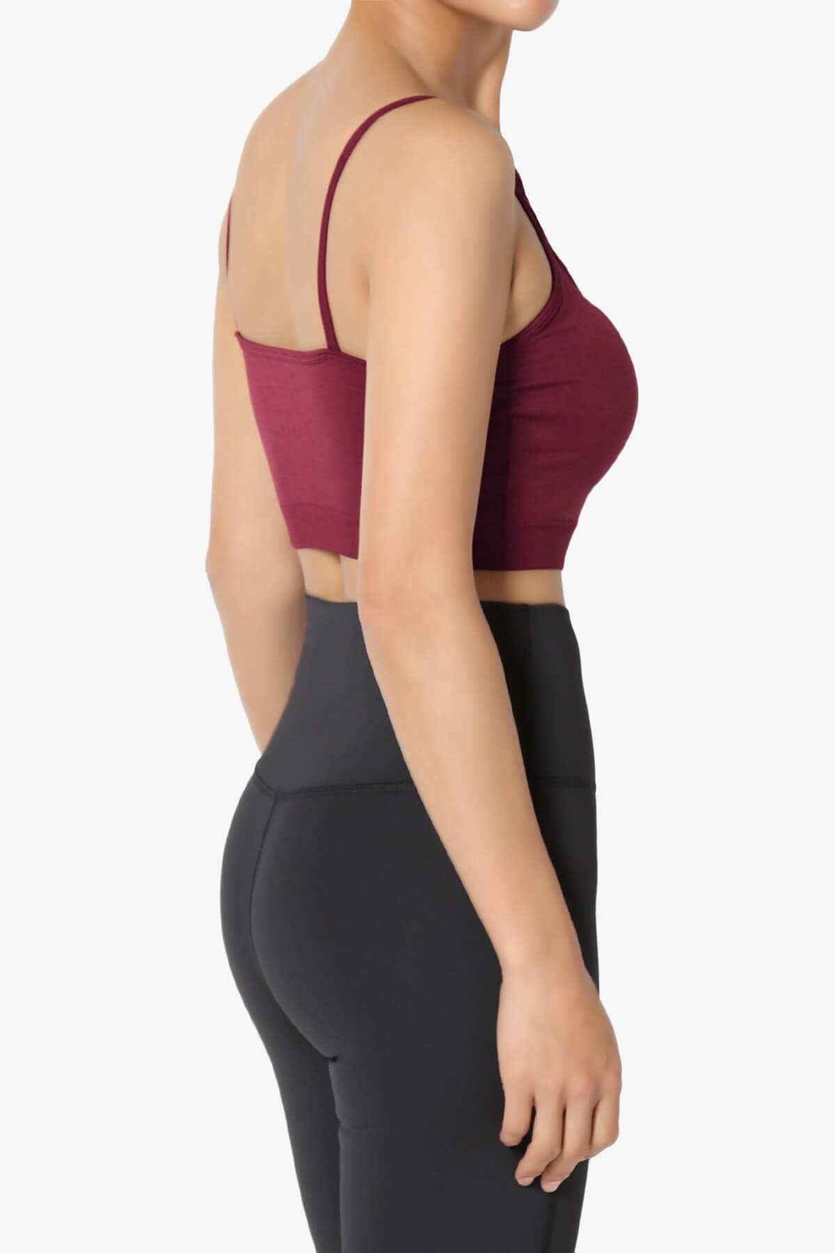 Cally Padded Crisscross Bralette BURGUNDY_4