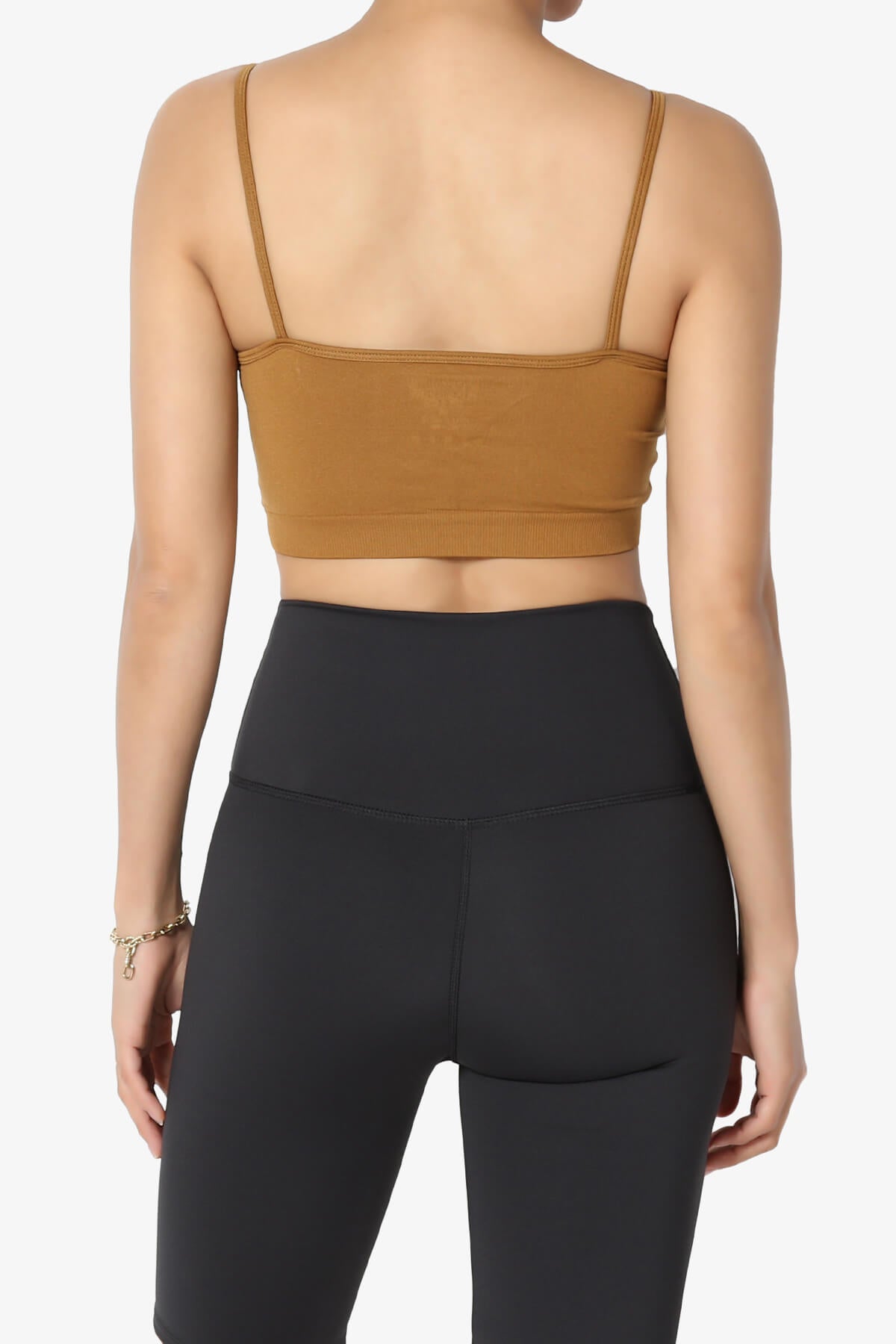 Cally Padded Crisscross Bralette COFFEE_2