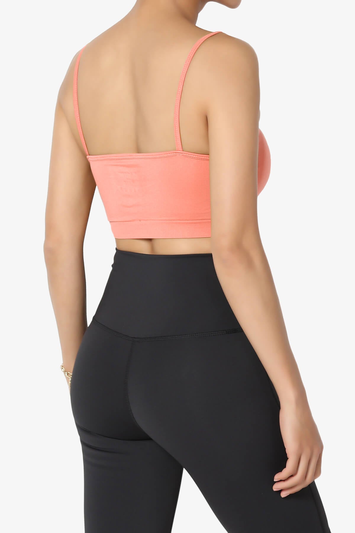 Cally Padded Crisscross Bralette CORAL_4