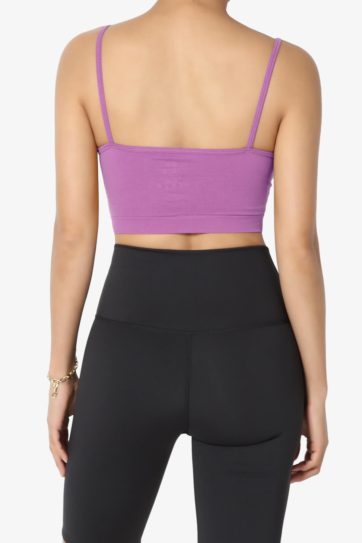 Cally Padded Crisscross Bralette DARK MAUVE_2