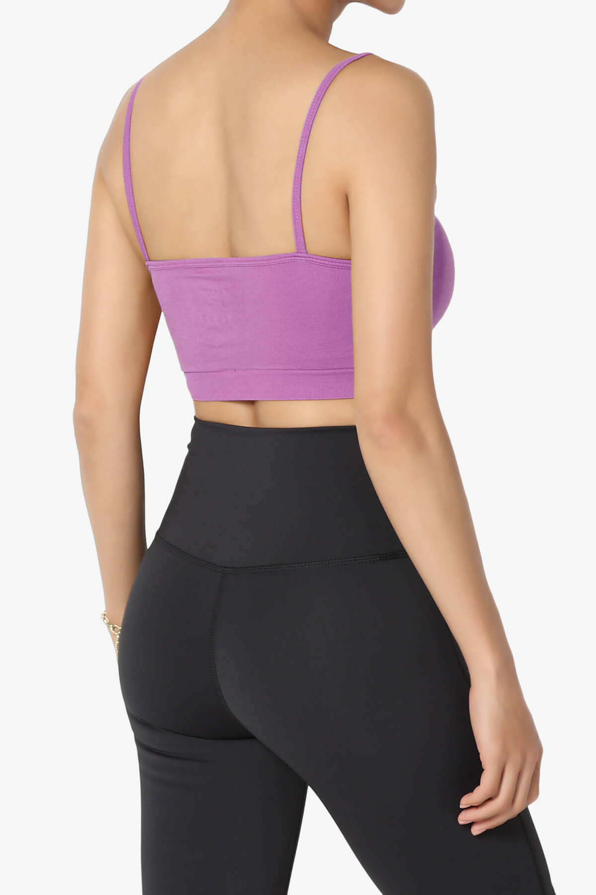 Cally Padded Crisscross Bralette DARK MAUVE_4