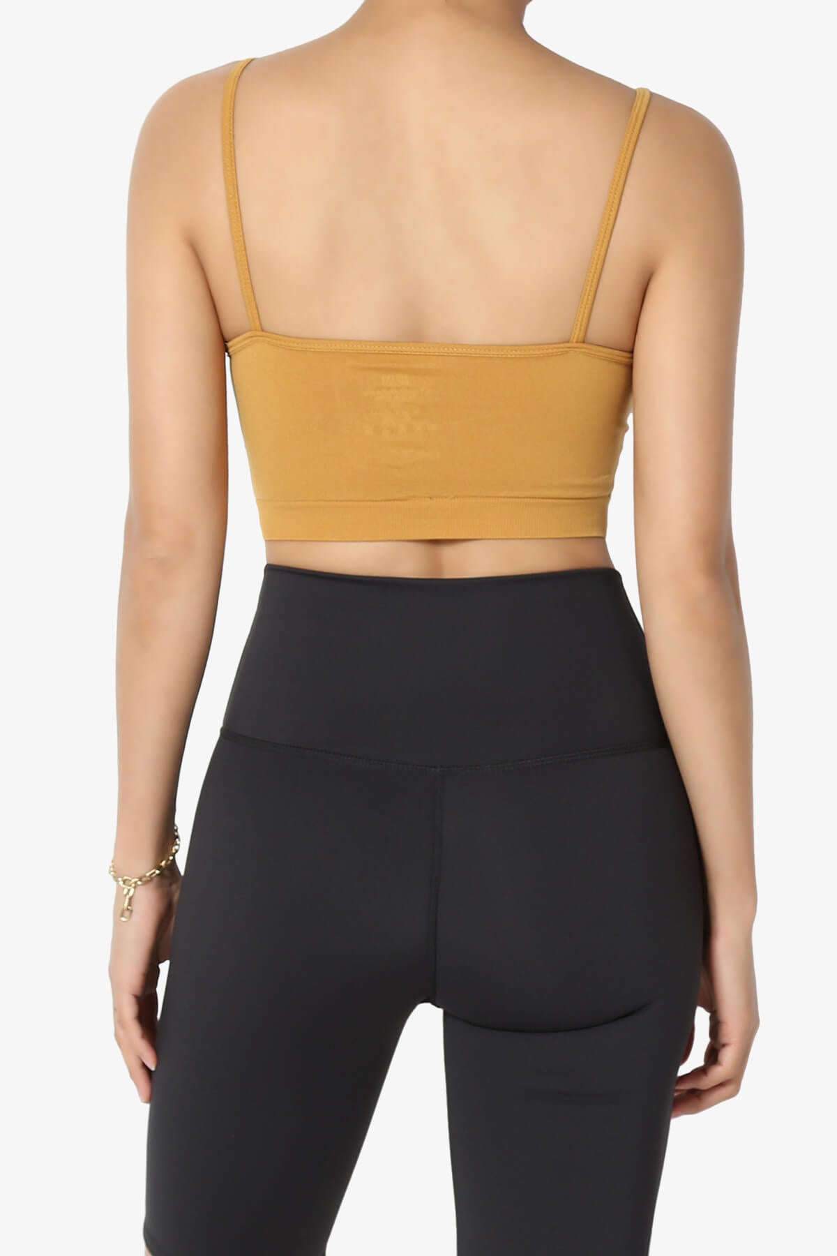 Cally Padded Crisscross Bralette GOLDEN MUSTARD_2