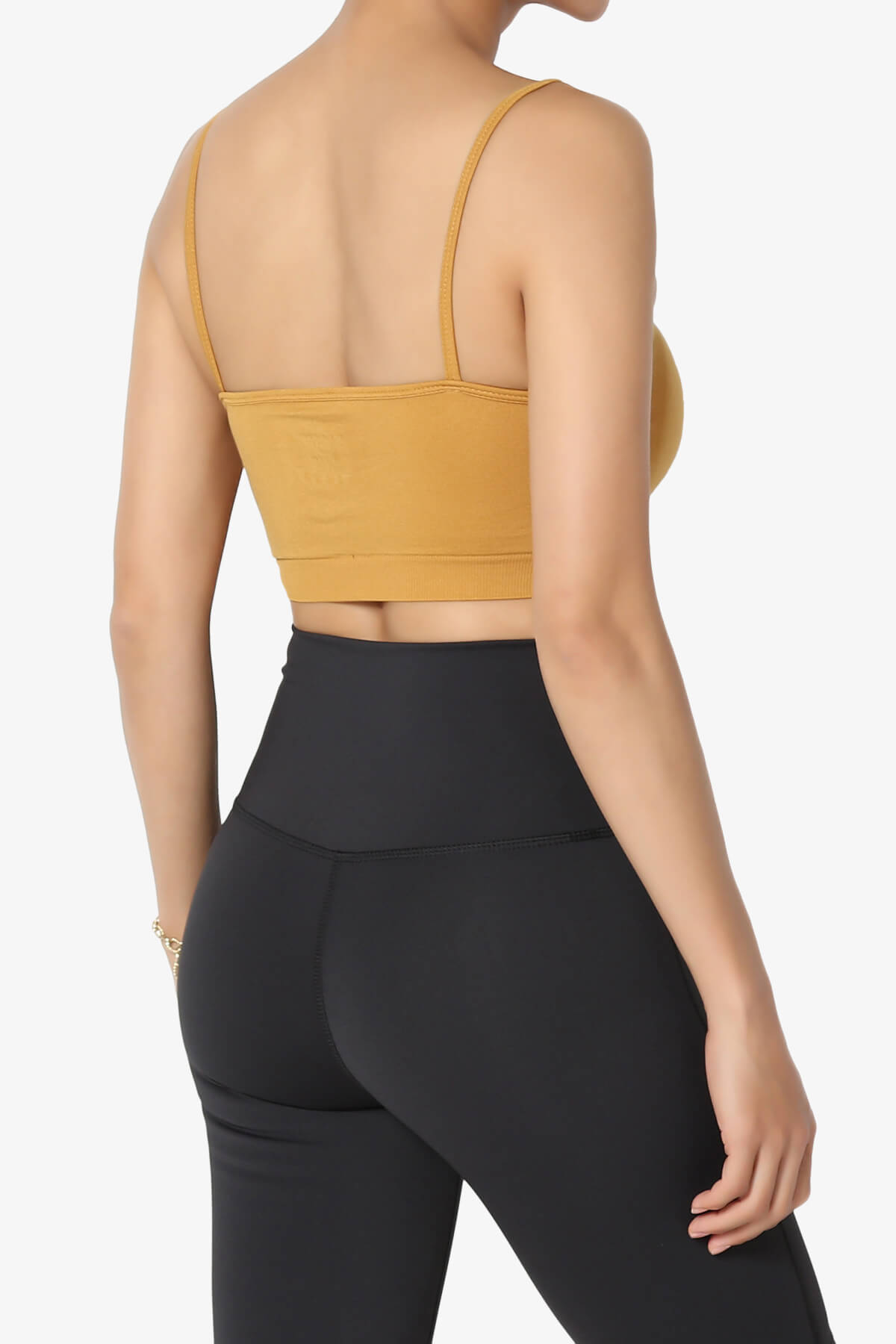 Cally Padded Crisscross Bralette GOLDEN MUSTARD_4
