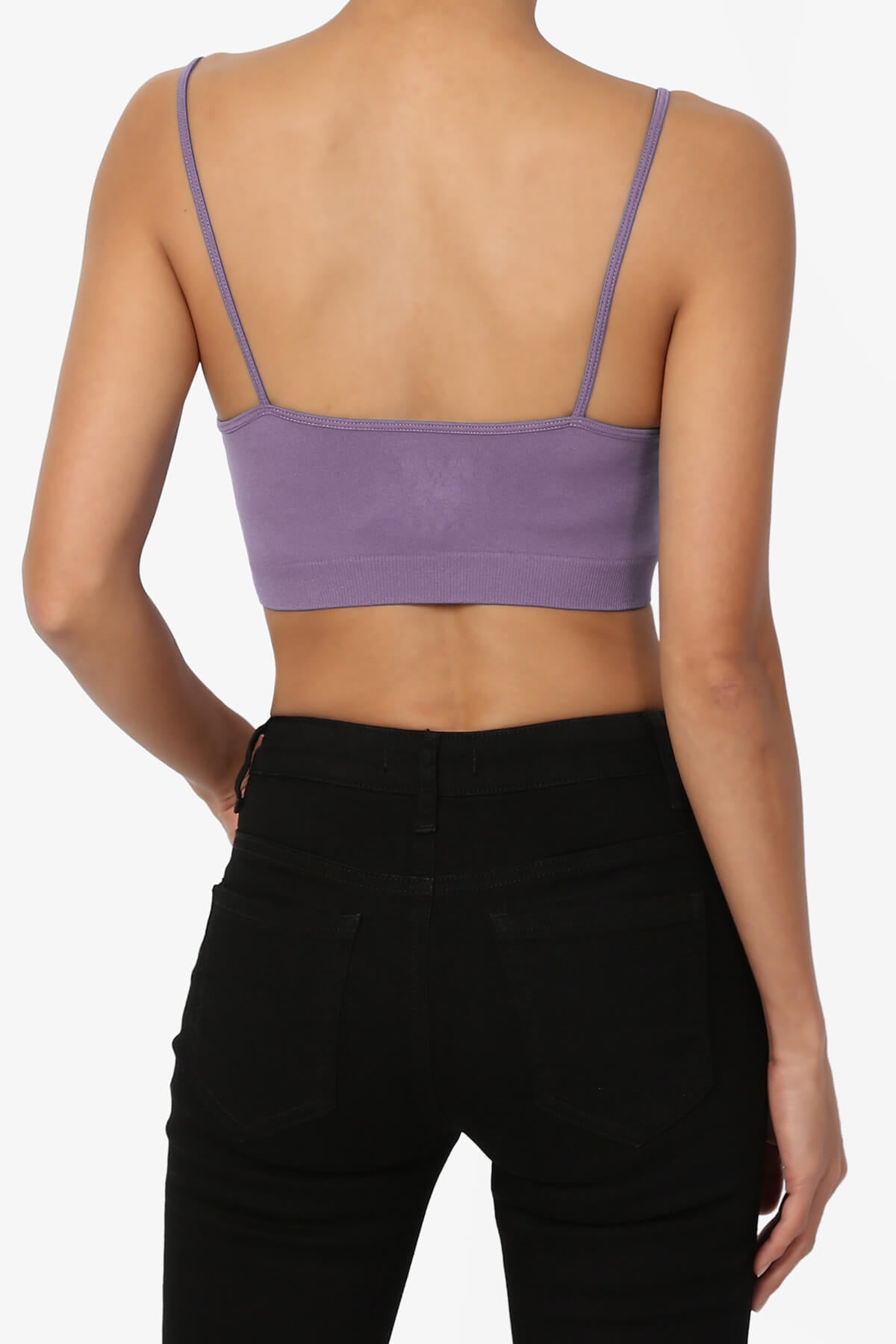 Cally Padded Crisscross Bralette LILAC GREY_2