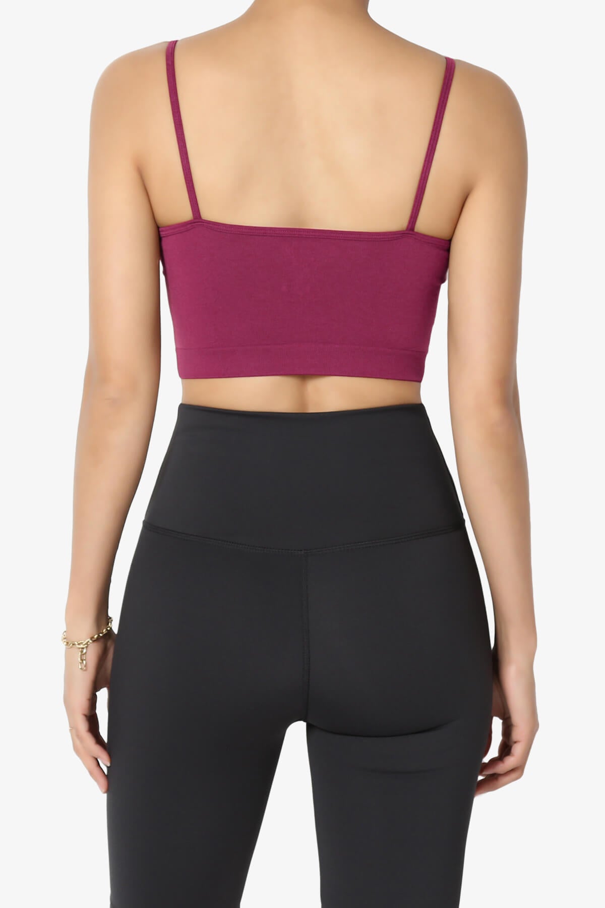 Cally Padded Crisscross Bralette MAGENTA_2