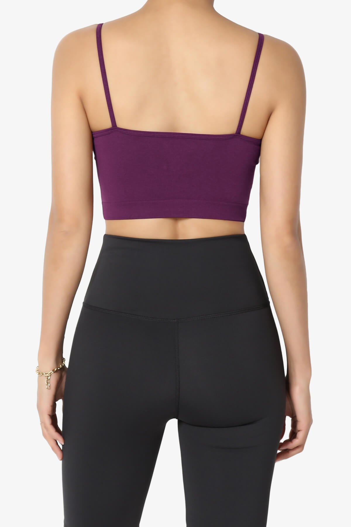 Cally Padded Crisscross Bralette PLUM_2