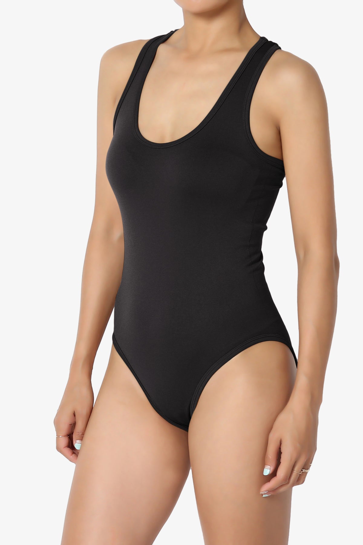 Rego Sleeveless Scoop Neck Seamless Bodysuit