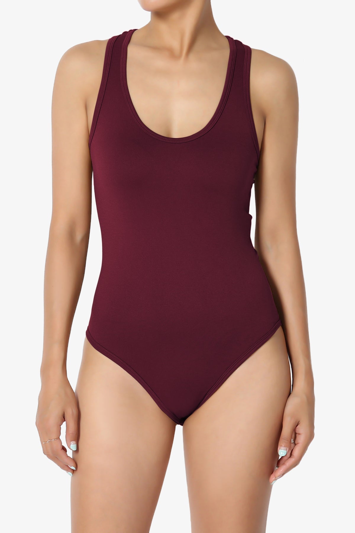 Rego Sleeveless Scoop Neck Seamless Bodysuit