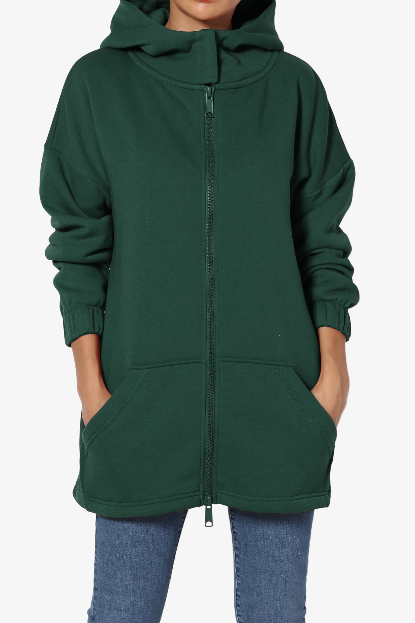 Chrissy Funnel Neck Hoodie Jacket