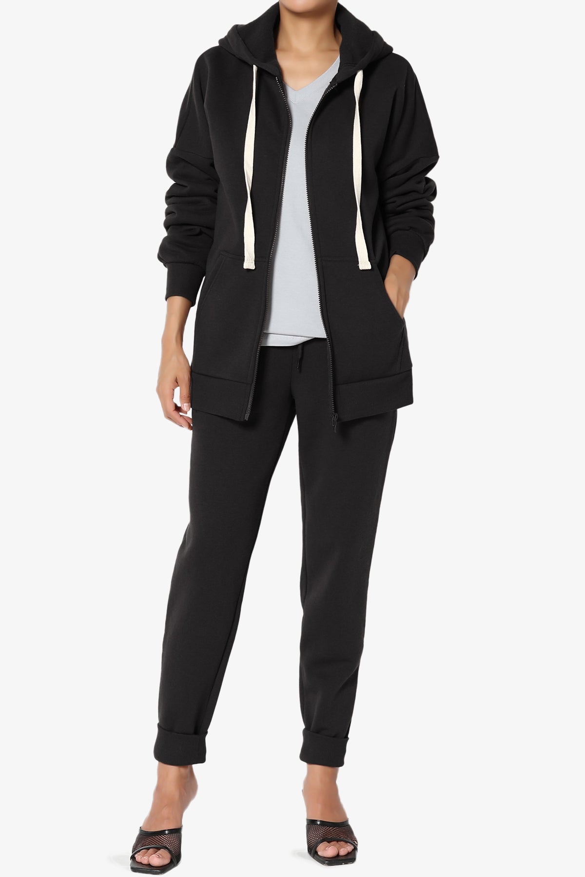 Accie Fleece Jacket & Jogger Pants Set PLUS